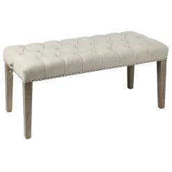 * Grace Mitchell Bailey Tufted Bench Discount< Stools & Benches