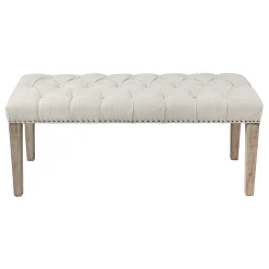 * Grace Mitchell Bailey Tufted Bench Discount< Stools & Benches