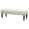 * Grace Mitchell Ellery Bench With Scalloped Nailheads Promotion< Benches