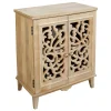 * Grace Mitchell Natural Carved 2-Door Cabinet Promotion< Cabinets & Chests