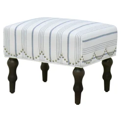 * Grace Mitchell Olivia Scalloped Ottoman Flash Sale< Ottomans & Poufs