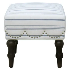 * Grace Mitchell Olivia Scalloped Ottoman Flash Sale< Ottomans & Poufs