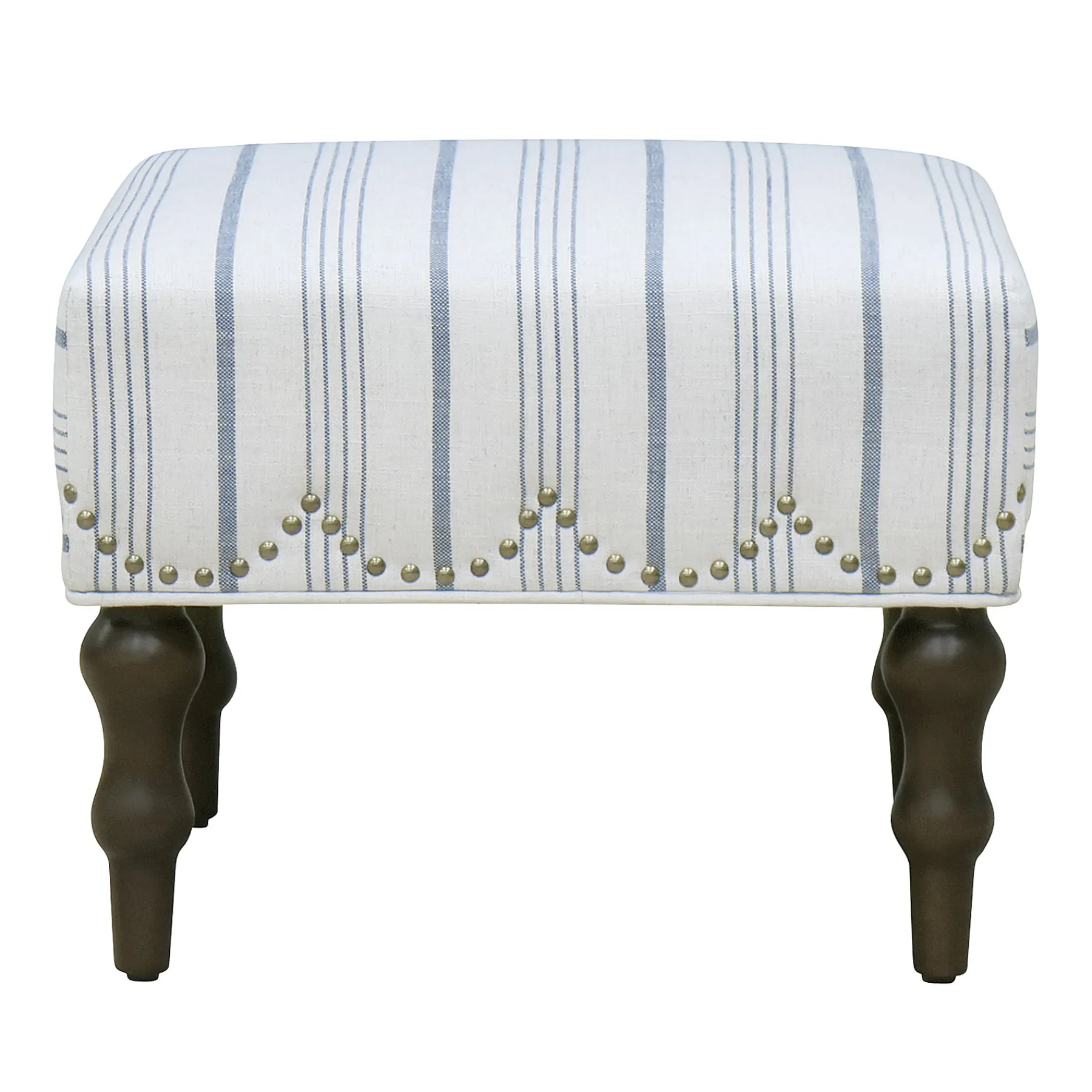 * Grace Mitchell Olivia Scalloped Ottoman Flash Sale< Ottomans & Poufs