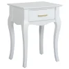 * Grace Mitchell Scarlett White End Table Good Quality< Coffee & End Tables
