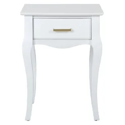 * Grace Mitchell Scarlett White End Table Good Quality< Coffee & End Tables