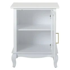 * Grace Mitchell Scarlett White 1-Door Cabinet Promotion< Cabinets & Chests