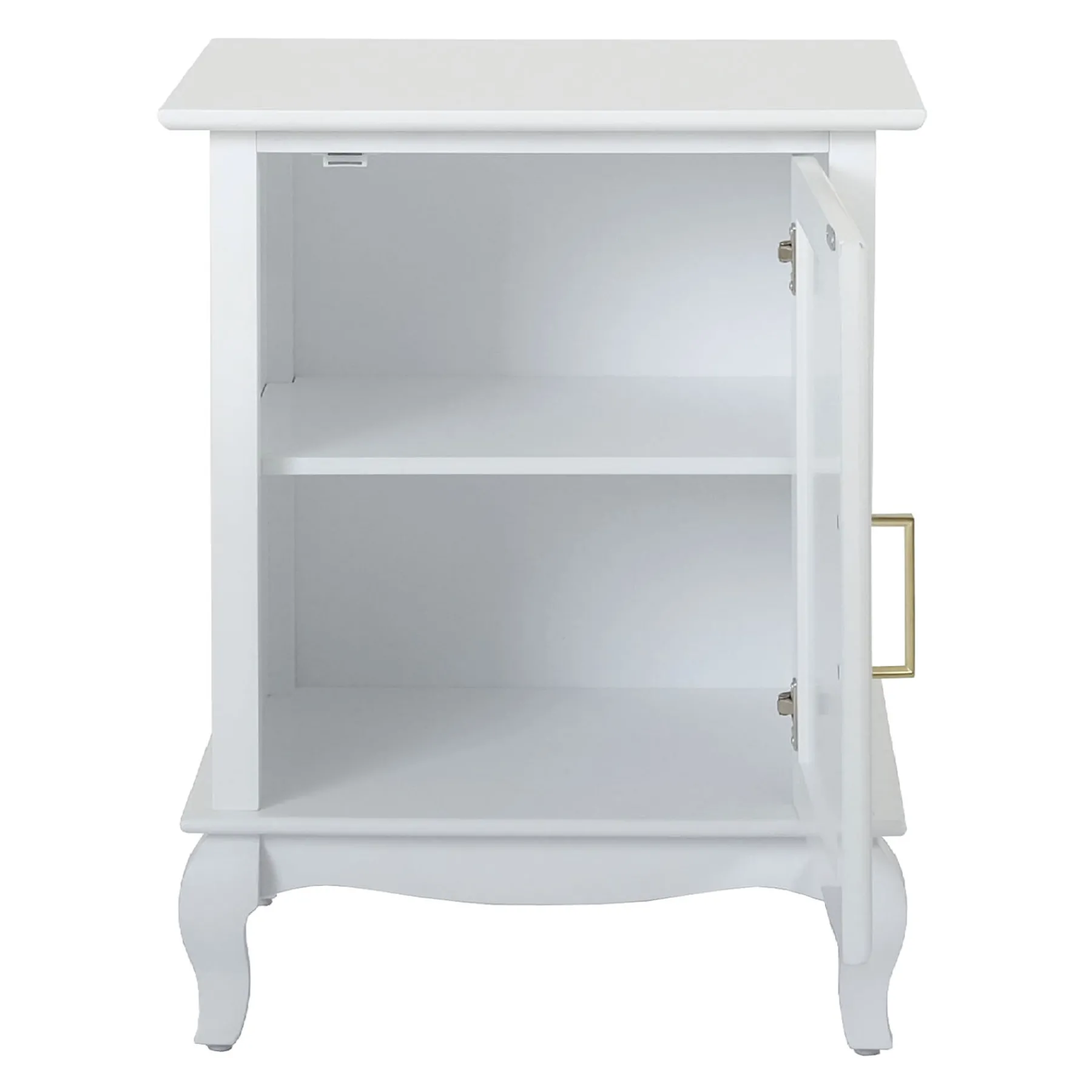* Grace Mitchell Scarlett White 1-Door Cabinet Promotion< Cabinets & Chests
