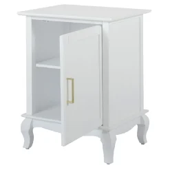 * Grace Mitchell Scarlett White 1-Door Cabinet Promotion< Cabinets & Chests