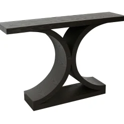* Greenwich Curved Console Table, Brown Clearance< Entryway Furniture