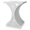 * Greenwich Curved End Table Wht Flash Sale< Accent Tables