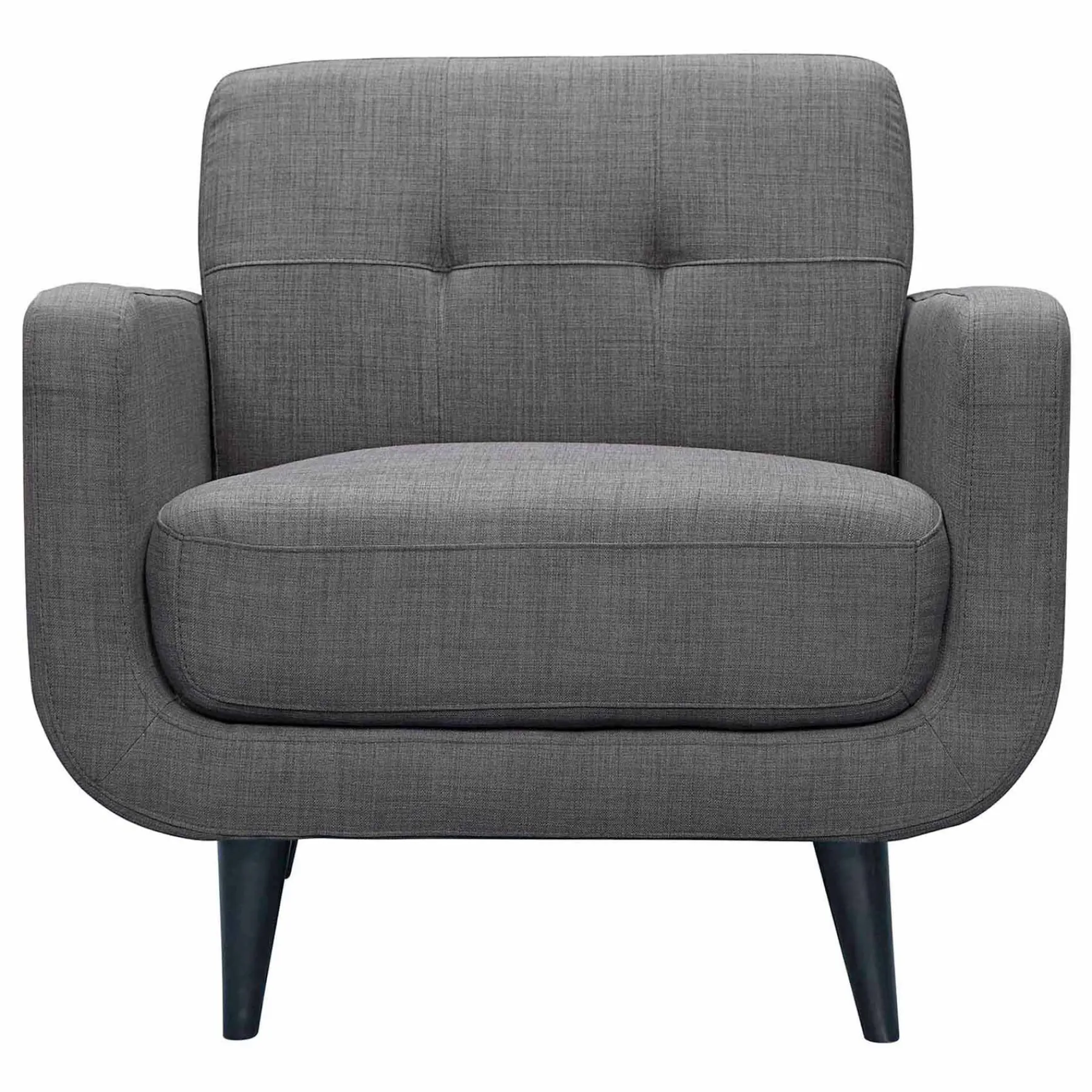 * Hadley Tufted Back Accent Chair, Charcoal Grey Flash Sale< Accent Chairs
