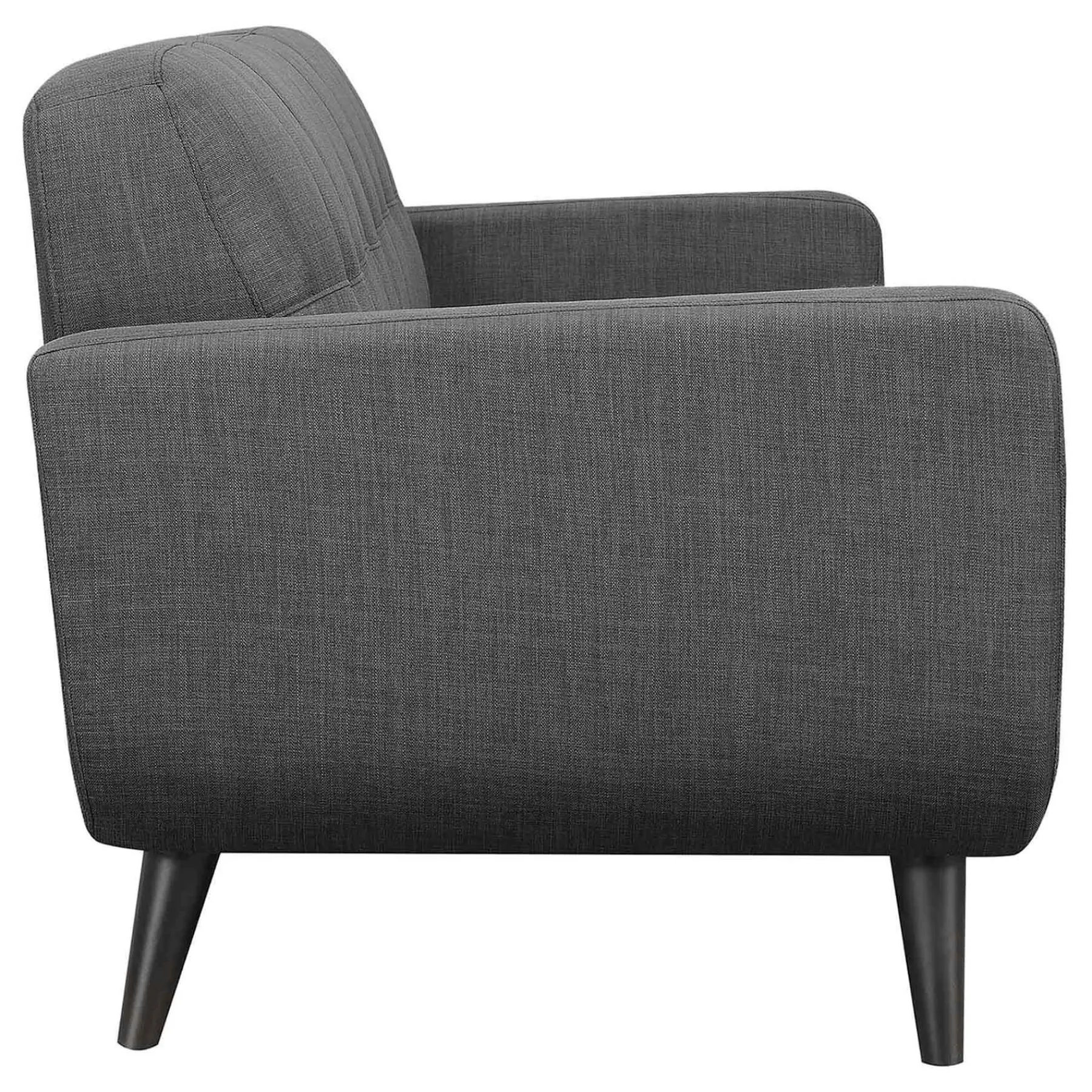 * Hadley Tufted Back Accent Chair, Charcoal Grey Flash Sale< Accent Chairs