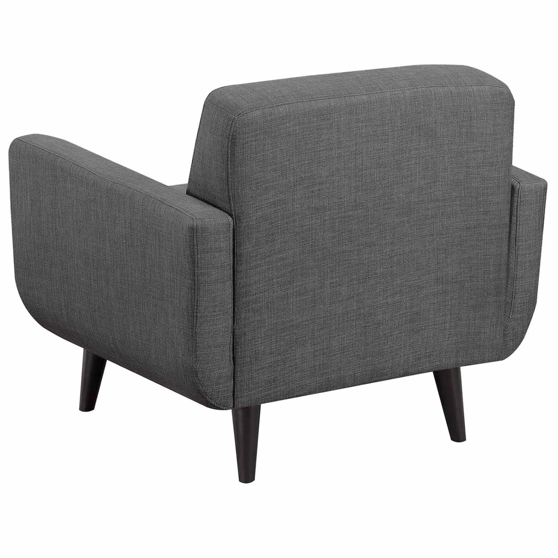 * Hadley Tufted Back Accent Chair, Charcoal Grey Flash Sale< Accent Chairs