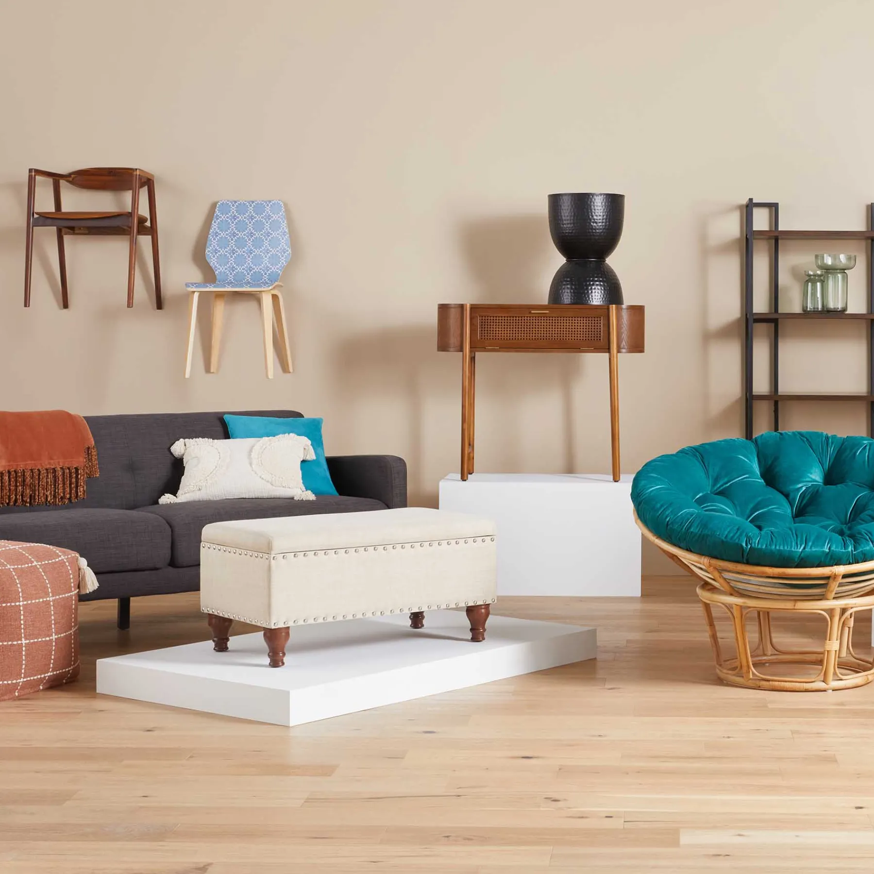 * Hadley Tufted Back Sofa, Charcoal Grey Opening Sales< Sofas & Settees & Loveseats