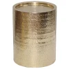 * Hammered Gold Metal Drum Accent Table, Small Bargain Sale< Accent Tables