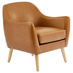 * Honeybloom Braxton Leather Chair Exquisite Gifts< Accent Chairs