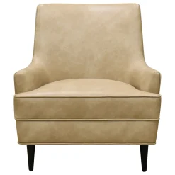 * Honeybloom Colton Armchair Faux Leather Buff Promotion< Accent Chairs