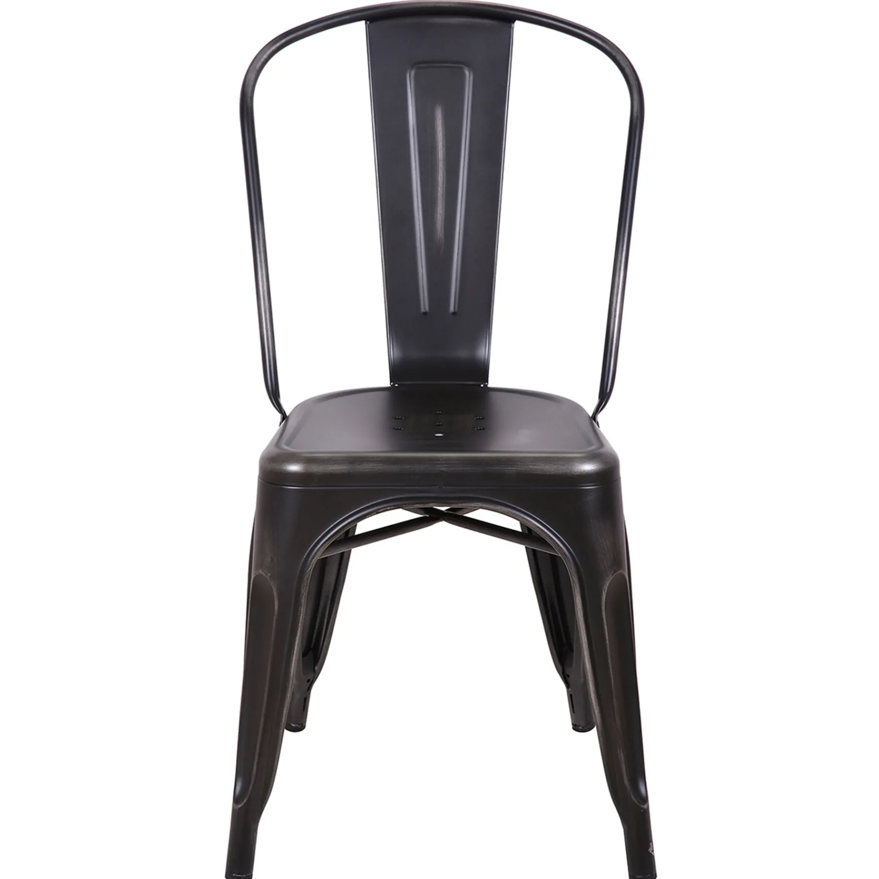 * Honeybloom Idris Black Metal Dining Chair Good Quality< Dining Chairs & Benches