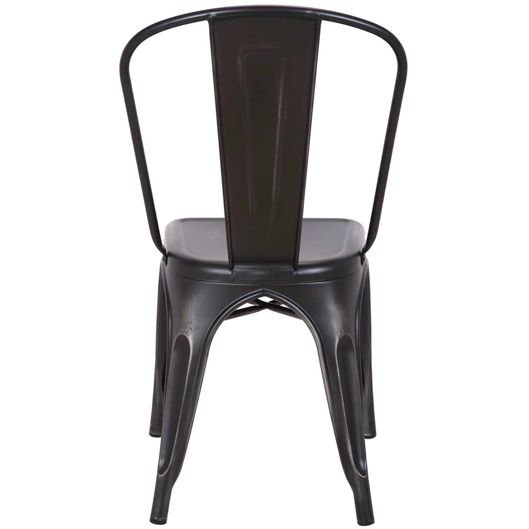 * Honeybloom Idris Black Metal Dining Chair Good Quality< Dining Chairs & Benches