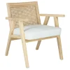 * Honeybloom Kanon White Oak Accent Chair Opening Sales< Accent Chairs