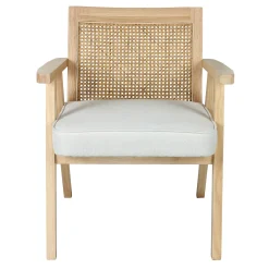 * Honeybloom Kanon White Oak Accent Chair Opening Sales< Accent Chairs