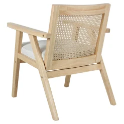 * Honeybloom Kanon White Oak Accent Chair Opening Sales< Accent Chairs