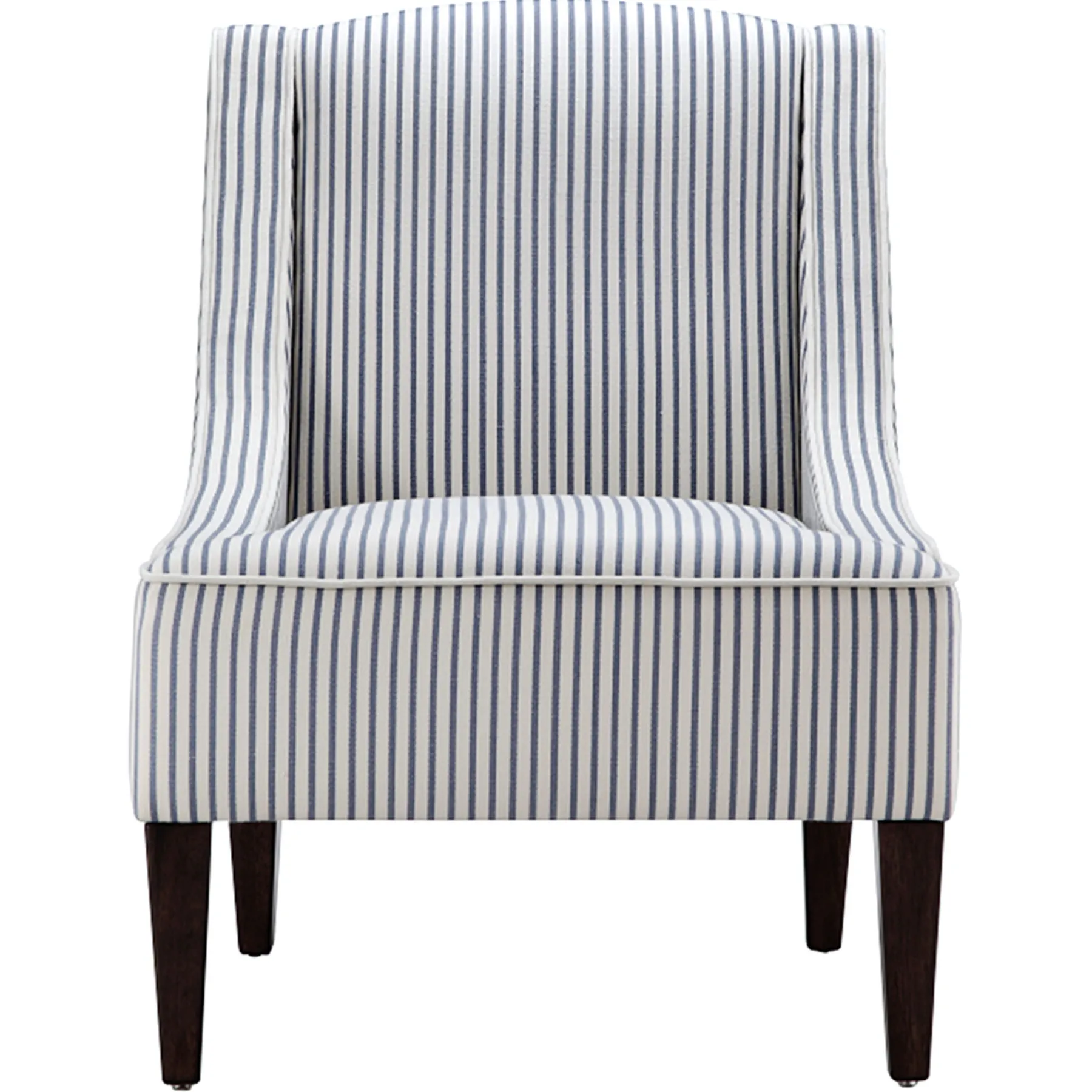 * Honeybloom Kayson Blue Striped Accent Chair Promotion< Accent Chairs