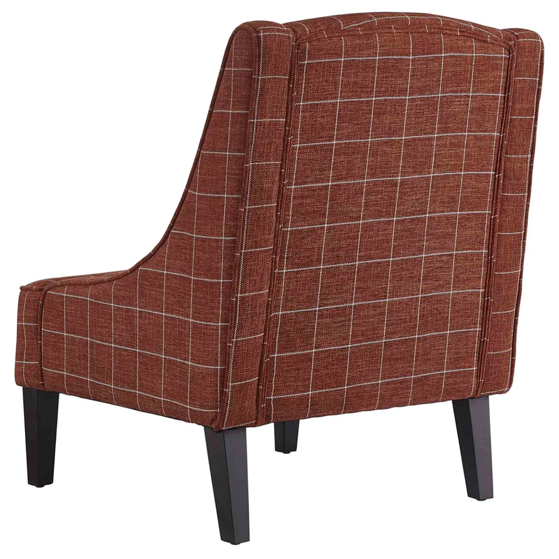 * Honeybloom Kayson Paprika Plaid Accent Chair Low Price< Accent Chairs