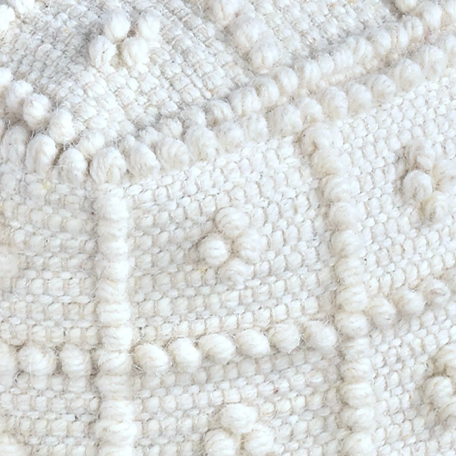 * Honeybloom Knots Cream Pouf Exquisite Gifts< Ottomans & Poufs