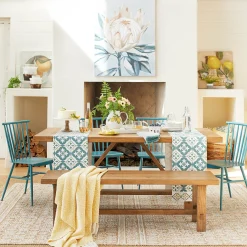 * Honeybloom Massena Natural Wood Dining Table, 72 Online Discount< Dining Tables & Sets