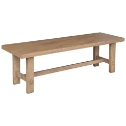 * Honeybloom Massena Natural Wood Dining Bench, 60 Cheaper< Dining Chairs & Benches