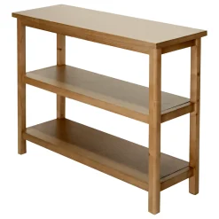 * Honeybloom Miller 3-Shelf Wooden Console Table Exquisite Gifts< Entryway Furniture
