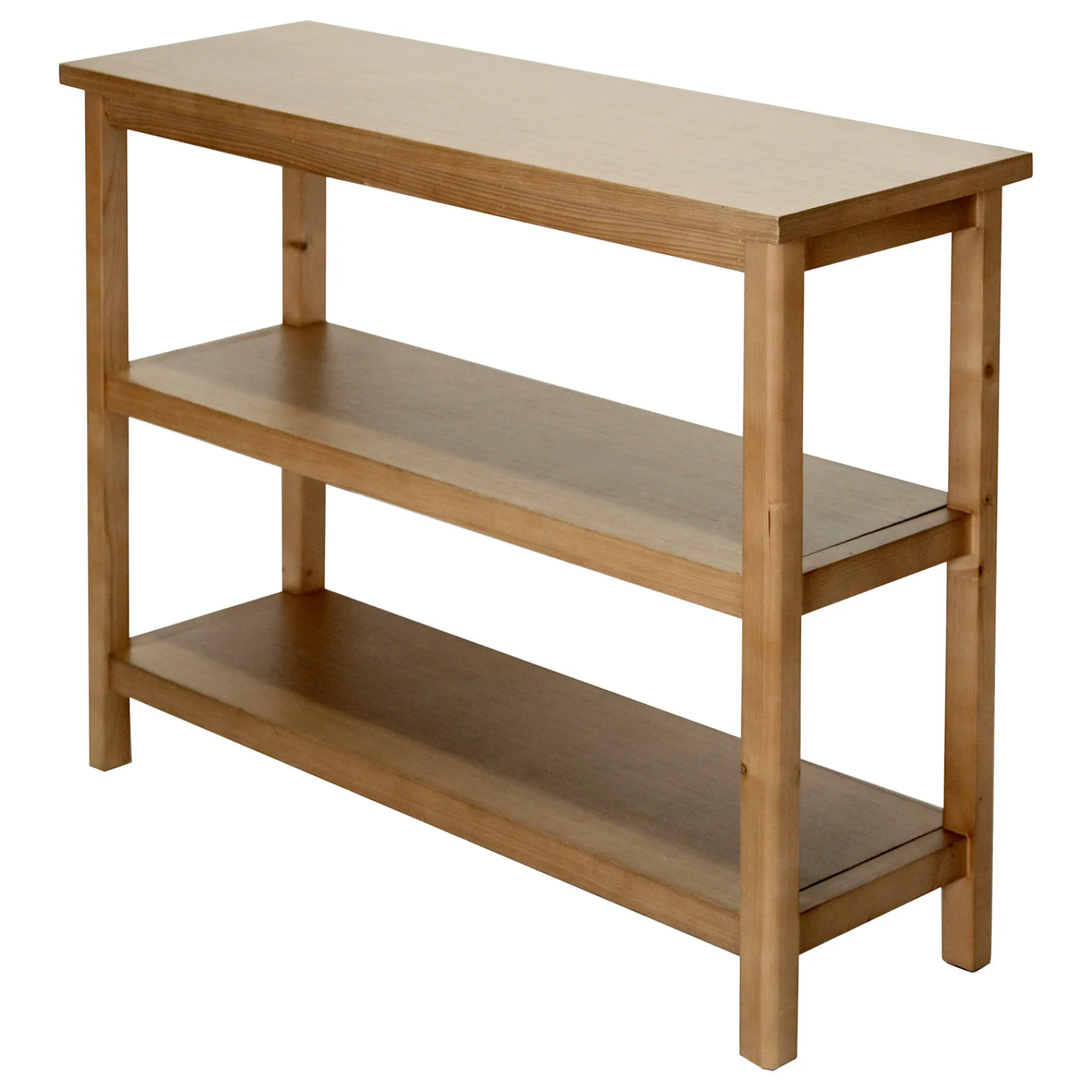 * Honeybloom Miller 3-Shelf Wooden Console Table Exquisite Gifts< Entryway Furniture