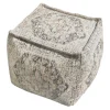 * Honeybloom Persian Rug Printed Pouf Gift Selection< Ottomans & Poufs