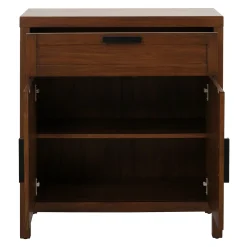 * Honeybloom Samuel 1-Drawer 2-Door Wooden Cabinet Opening Sales< Cabinets & Chests
