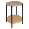 * Honeybloom Sienna Wood & Metal Accent Table Clearance< Accent Tables