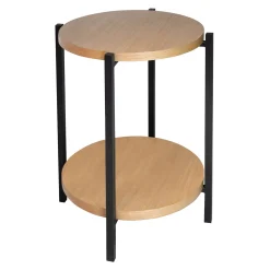 * Honeybloom Sienna Wood & Metal Accent Table Clearance< Accent Tables