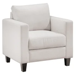 * Honeybloom Stone Light Grey Armchair Flash Sale< Accent Chairs