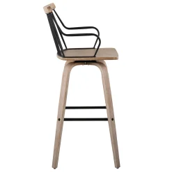 * Honeybloom Whitley Swivel Barstool Opening Sales< Barstools