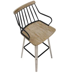 * Honeybloom Whitley Swivel Barstool Opening Sales< Barstools