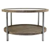 * Hudson Glass-Top Round Coffee Table Cheaper< Coffee & End Tables