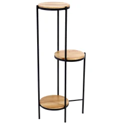 * 31.7In 3 Tier Wood Metal Stand Discount Online< Plant Stands