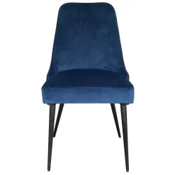 * Indigo Blue Velvet Dining Chair Premium< Dining Chairs & Benches