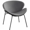 * Jagger Chair With Black Metal Legs, Grey Exquisite Gifts< Accent Chairs