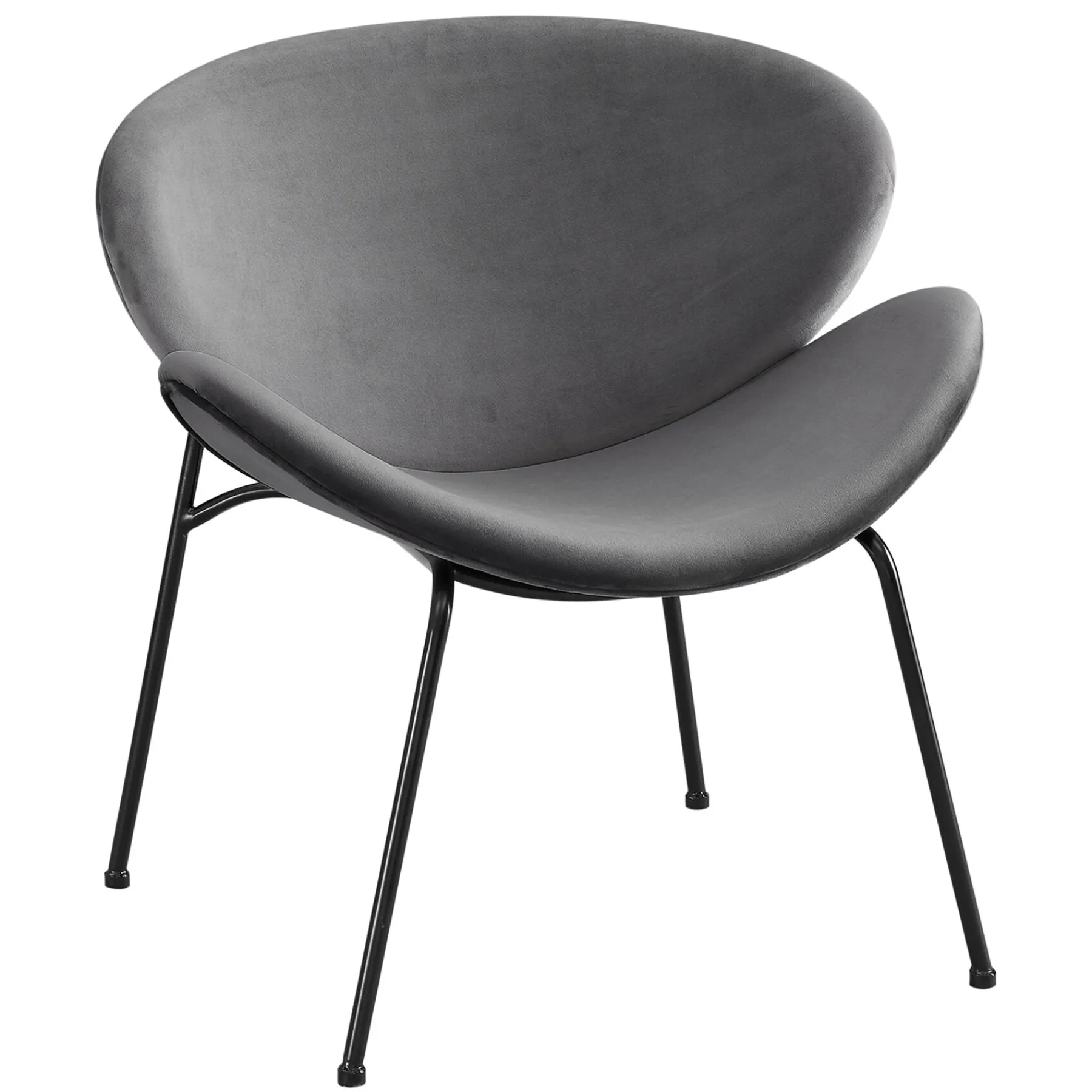 * Jagger Chair With Black Metal Legs, Grey Exquisite Gifts< Accent Chairs