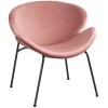 * Jagger Chair With Black Metal Legs, Rose Opening Sales< Accent Chairs