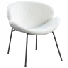 * Jagger White Sherpa Accent Chair Bargain Sale< Accent Chairs
