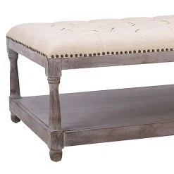 * Jardan Tufted Ottoman Natural Kd Opening Sales< Ottomans & Poufs