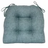 * Jasper Textured Chair Pad/4 Tacks/Ties Blue Opening Sales< Dining Chair Cushions & Pads