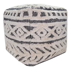 * Kai Diamond Tufted Pouf, 16 Outlet< Ottomans & Poufs